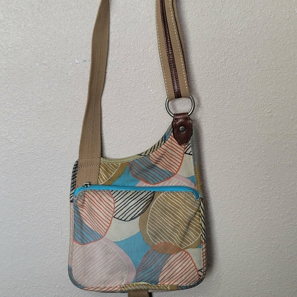 Vintage canvas boho Fossil, crossbody bag - Picture 2 of 10